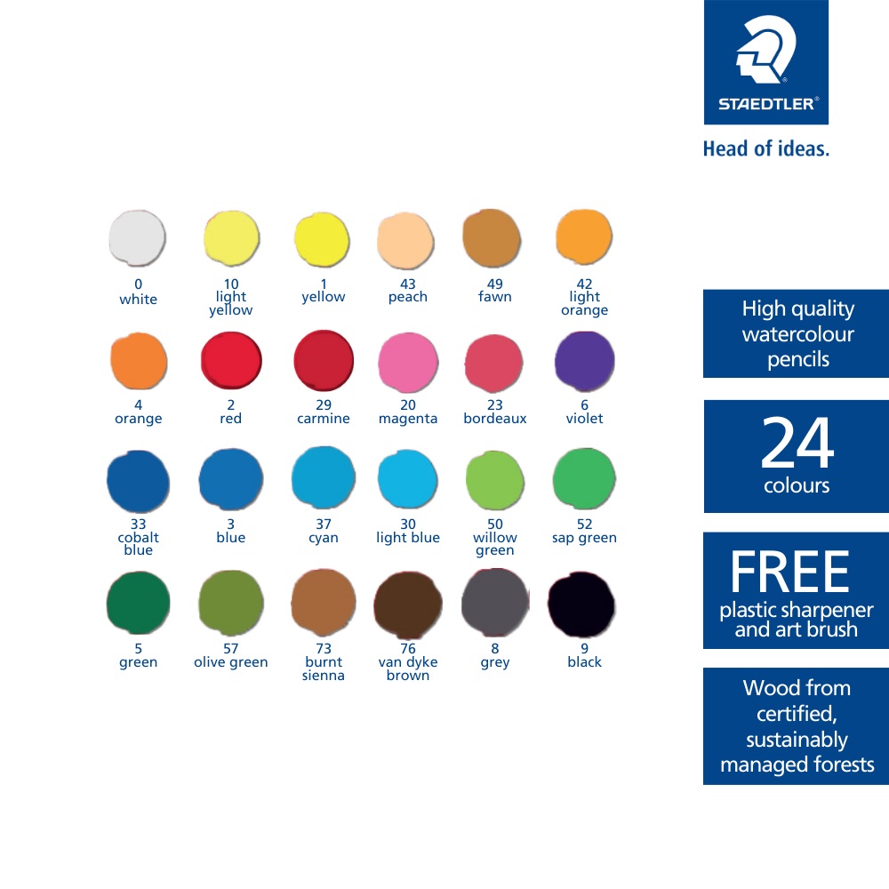 Staedtler Luna Classic Watercolour Pencils - Image 4